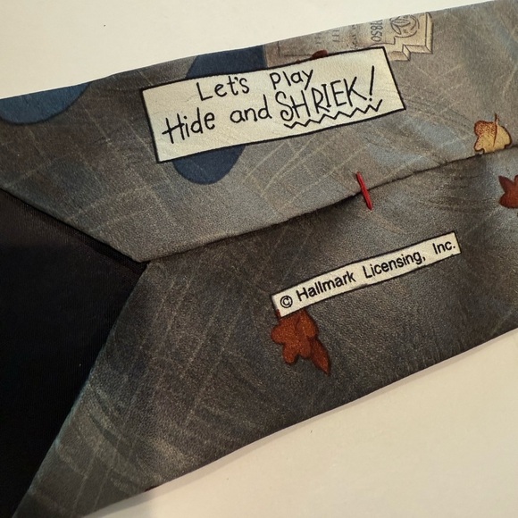 Vintage Hallmark Halloween Ghost and Pumpkin Tie - Picture 5 of 5